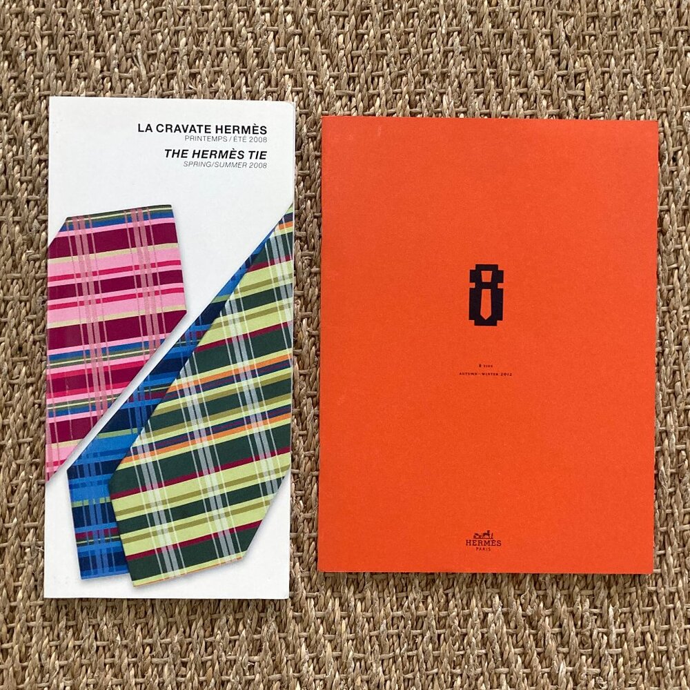 2 Vintage Hermès Cravate Hermes Tie Catalogs 2006 Spring Summer 2012 Fall Winter